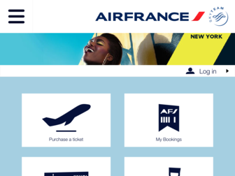 mobile.airfrance.fr website preview