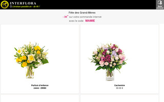 mobile.interflora.fr website preview