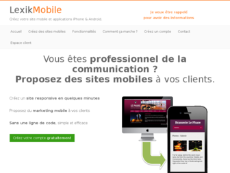 mobile.lexik.fr website preview