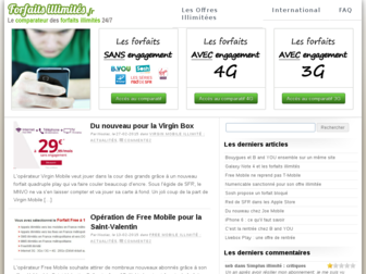 forfaits-illimites.fr website preview
