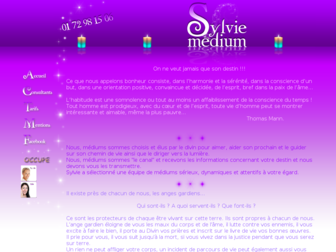 sylviemedium.com website preview