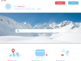 skiwallet.com website preview