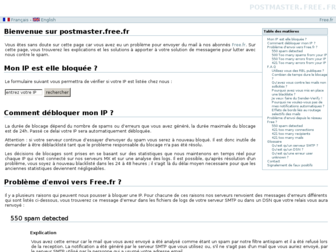 postmaster.free.fr website preview