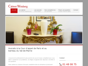 weisberg-avocats.fr website preview