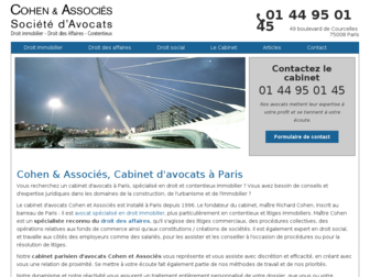 cohen-avocats.fr website preview