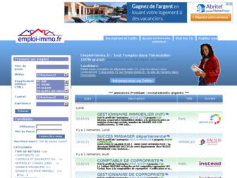 emploi-immo.fr website preview