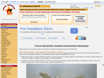 forum-electricite.com website preview