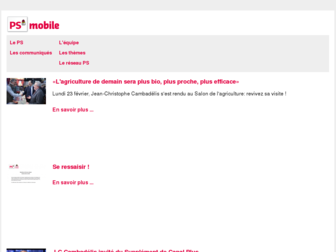 m.parti-socialiste.fr website preview