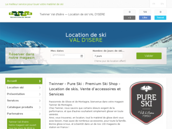 twinner-valdisere.fr website preview