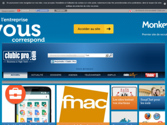 pro.clubic.com website preview