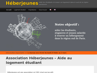 heberjeunes.fr website preview