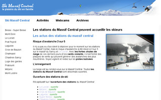 ski-massif-central.fr website preview