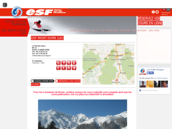 le-mont-dore.esf.net website preview