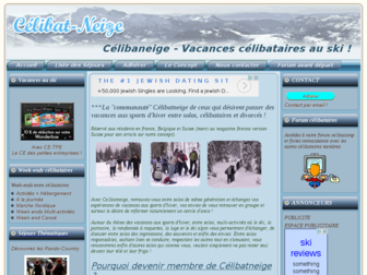 celibatneige.com website preview