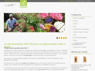 boutique.choc-fleurs.fr website preview