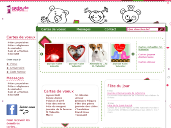 unecartedevoeux.com website preview