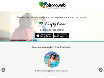 simplycards.photoweb.fr website preview