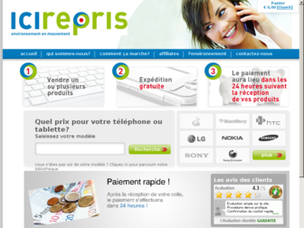 icirepris.fr website preview