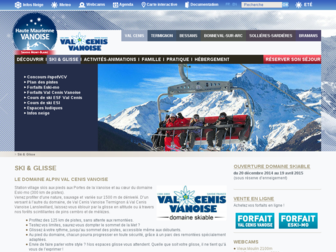 valcenisvanoise.fr website preview