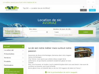 twinner-avoriaz.fr website preview