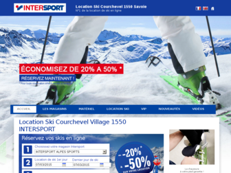 intersport-courchevel1550.com website preview