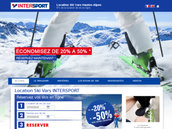 intersport-vars.com website preview