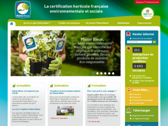 plantebleue.fr website preview