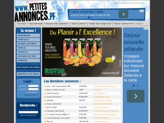 petites-annonces.pf website preview