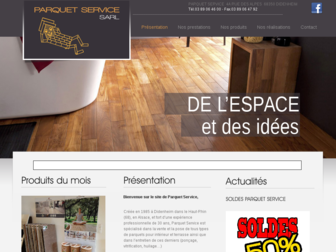 parquet-service.fr website preview