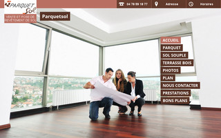 parquetsol-pose.fr website preview