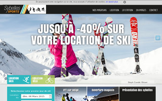 sybelles-sports.com website preview