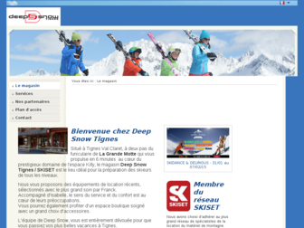 deepsnowtignes.com website preview