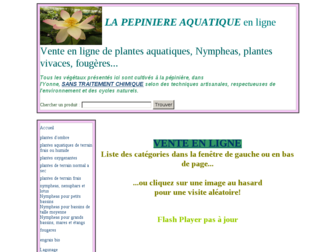 lapepiniereaquatique.net website preview