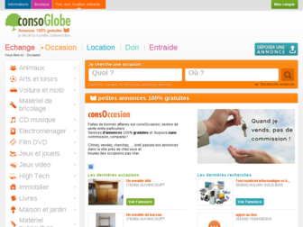 occasion.consoglobe.com website preview