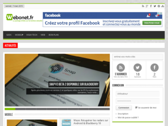 webonet.fr website preview