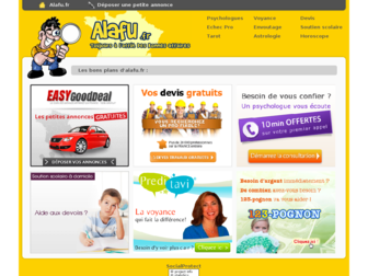alafu.fr website preview