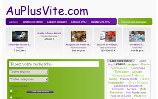 auplusvite.com website preview