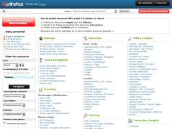 toulouse.wannonce.com website preview