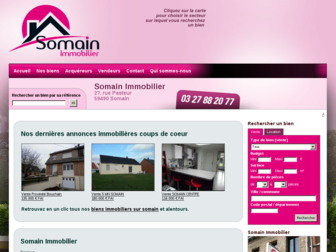 somain-immobilier.com website preview