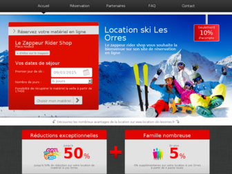 location-ski-lesorres.fr website preview
