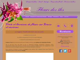 fleursdesiles.fr website preview