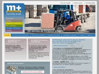 mplus-materiaux.fr website preview