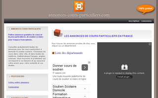 annonces-cours-particuliers.com website preview