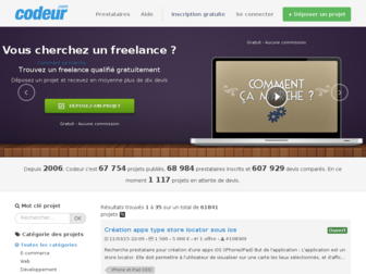 codeur.com website preview