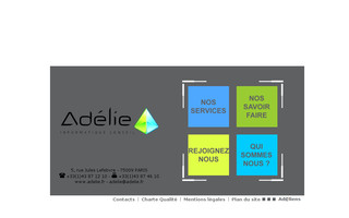 adelie.fr website preview