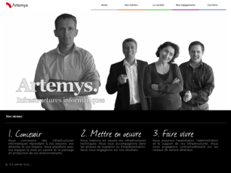 artemys.fr website preview