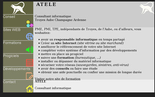 atele.fr website preview