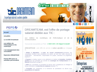 dreamteam-portage.com website preview