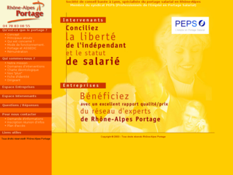 rhone-alpes-portage.fr website preview
