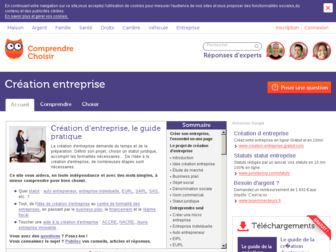 creation-entreprise.comprendrechoisir.com website preview